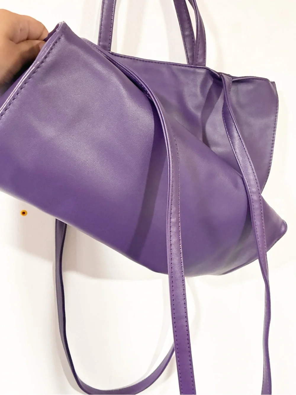 Telfar Large Shopping Bag Grape Purple Tote Handbag Shoulderbag